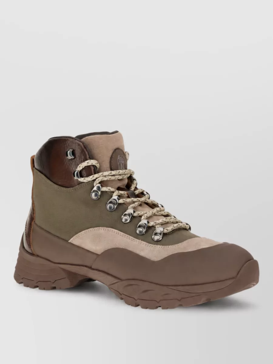 Brunello Cucinelli nylon outdoor lace-up boots