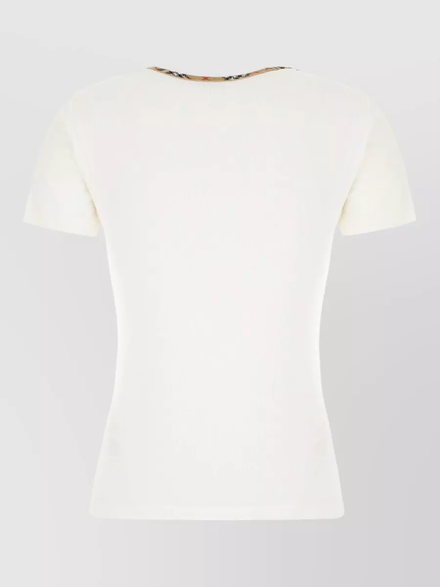 Burberry Ribbed Short-Sleeve T-Shirt