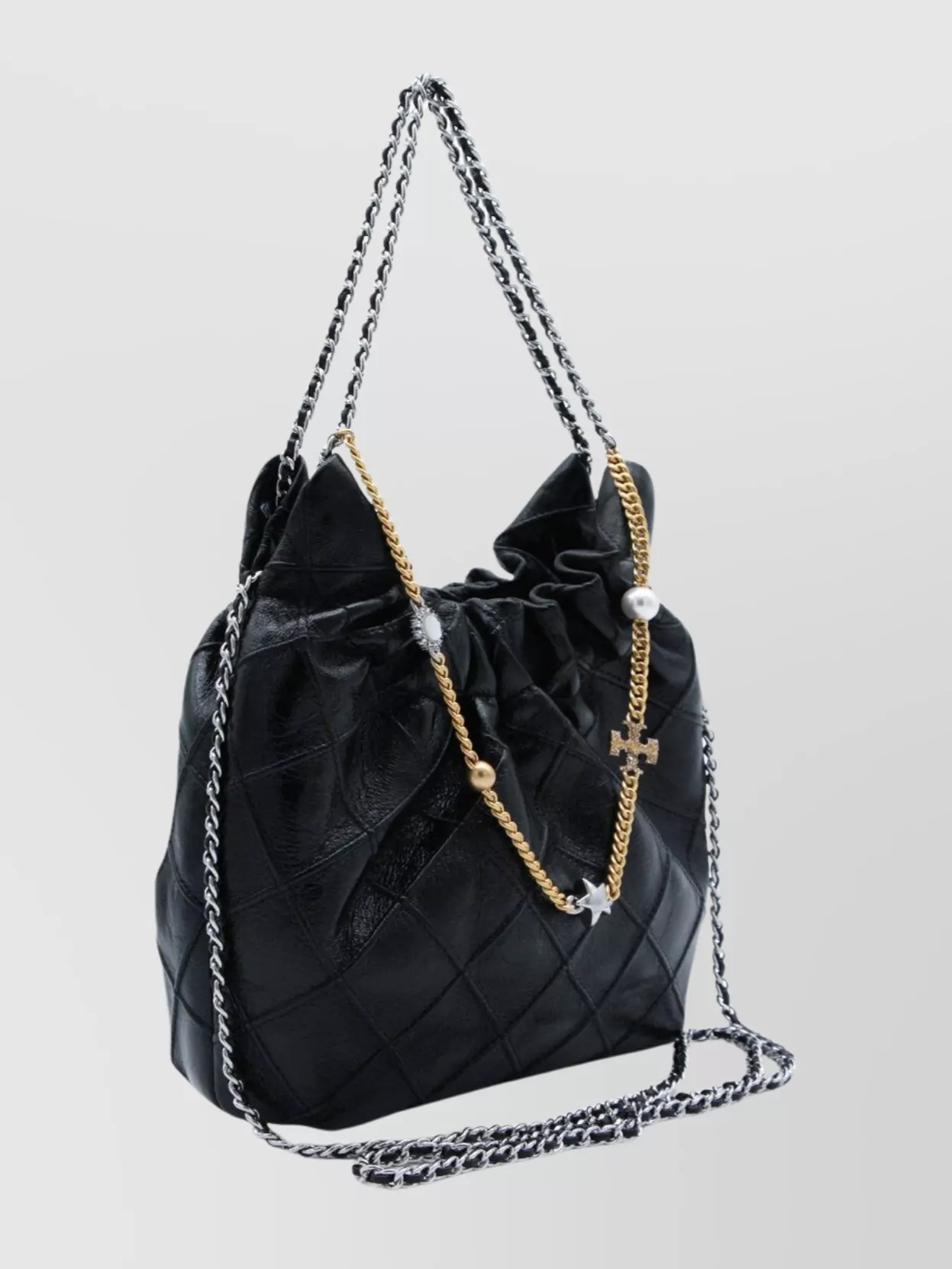 Tory Burch Quilted Shoulder Bag Chain Strap Design