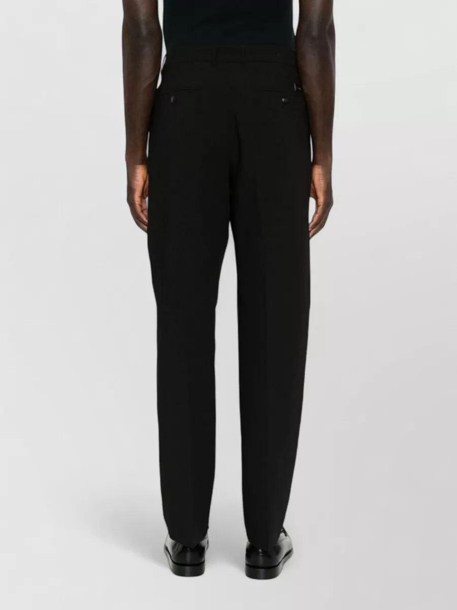 Emporio Armani Crepe Straight-Leg Tailored Trousers