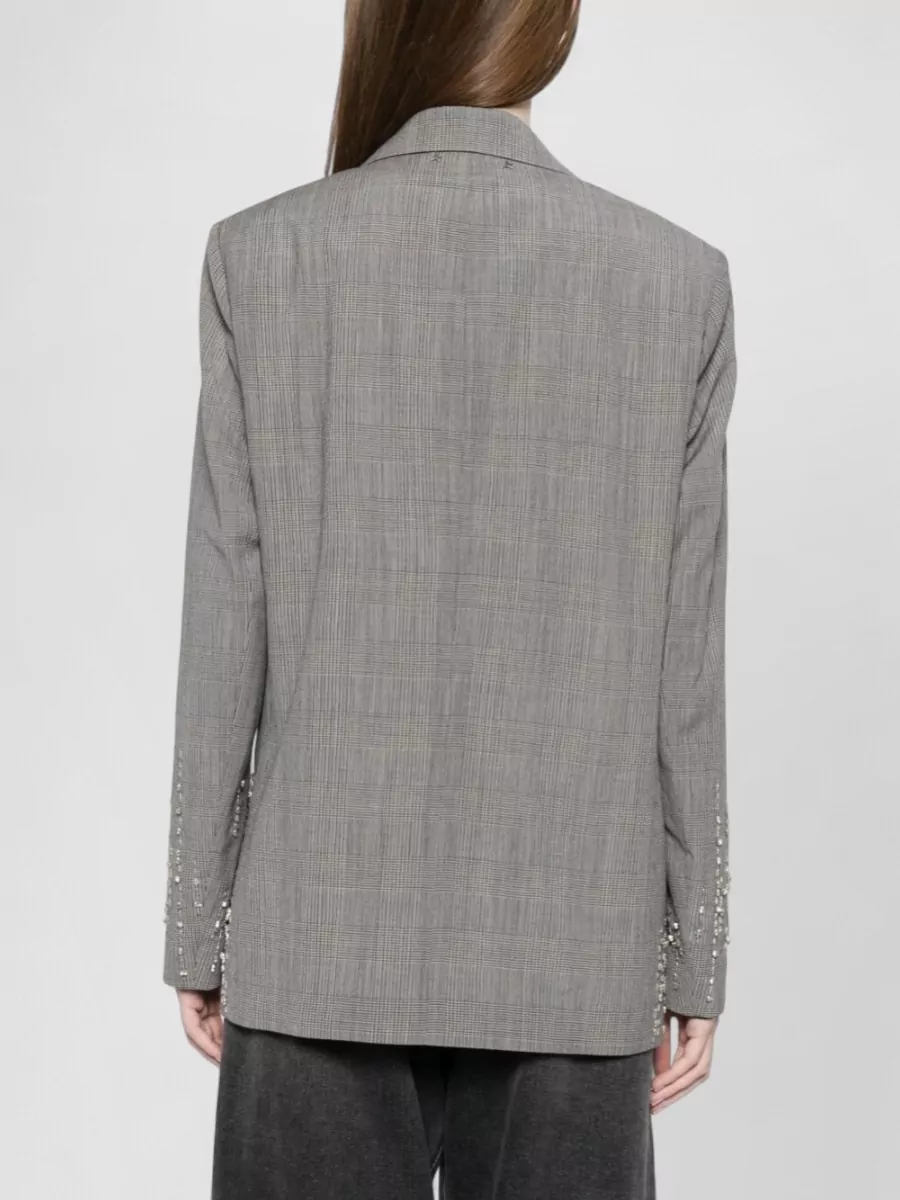 Golden Goose Virgin Wool Checked Single-Breasted Blazer