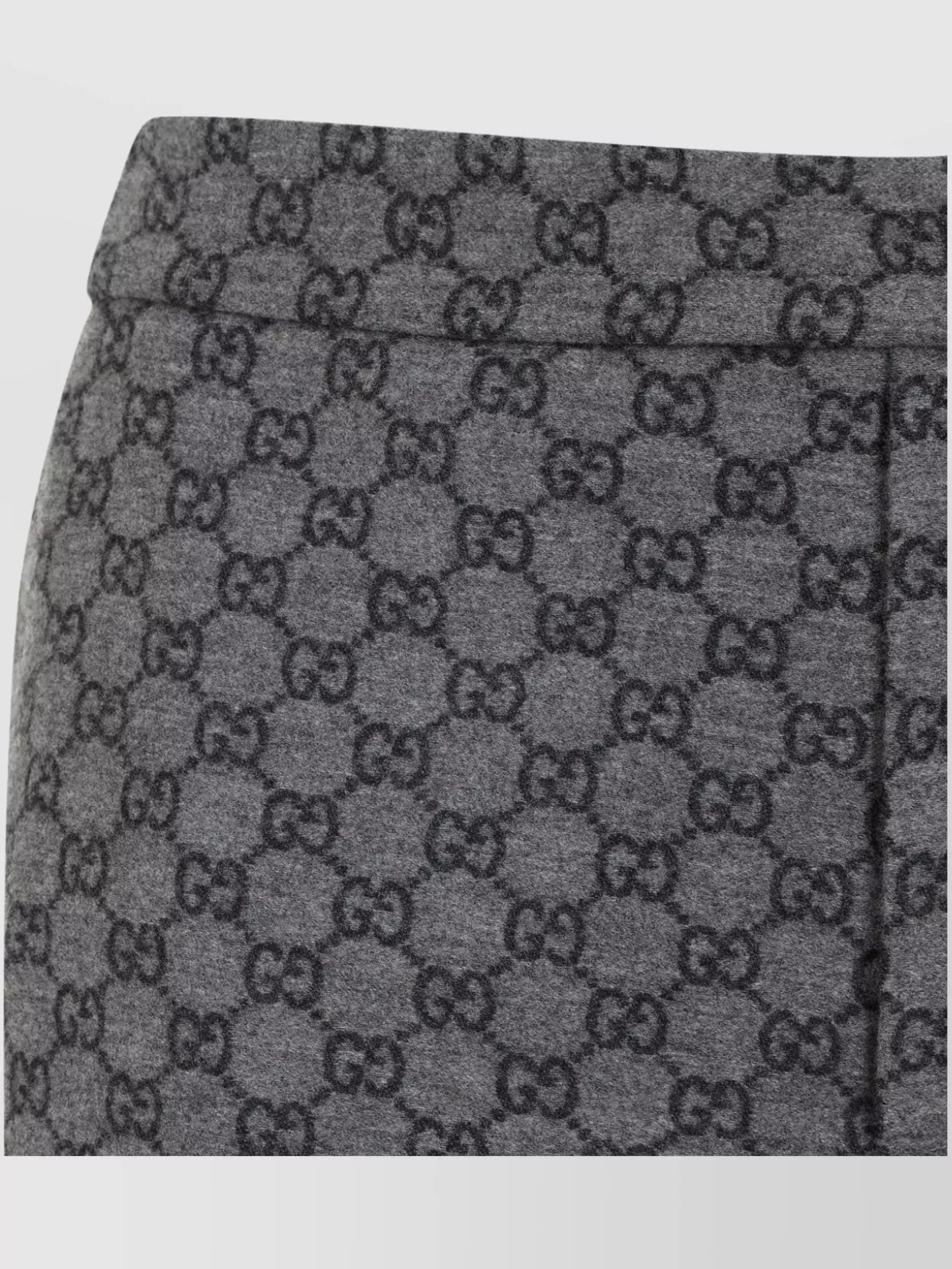 Gucci Gg Logo Flannel Wool Pants