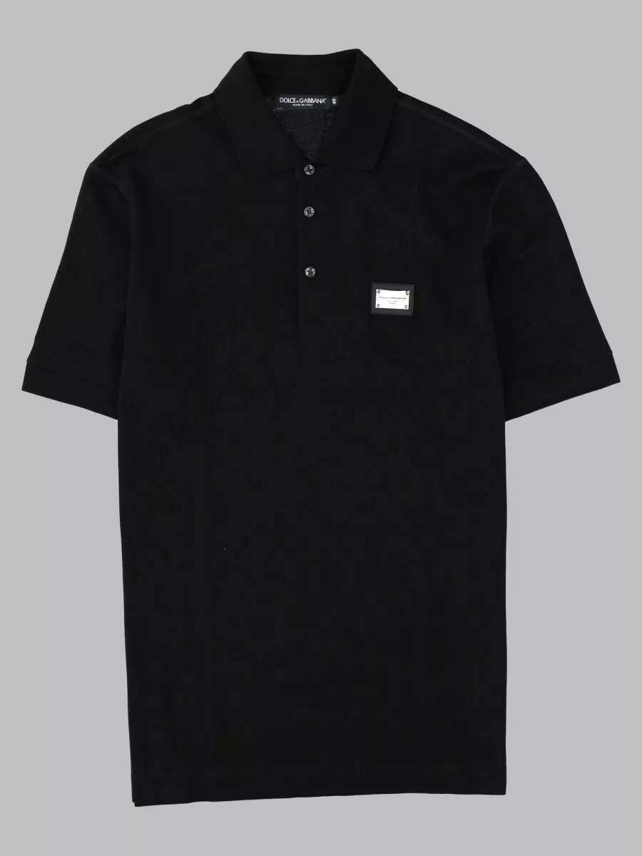 Dolce&Gabbana Polo Shirt Logo Patch Short Sleeves