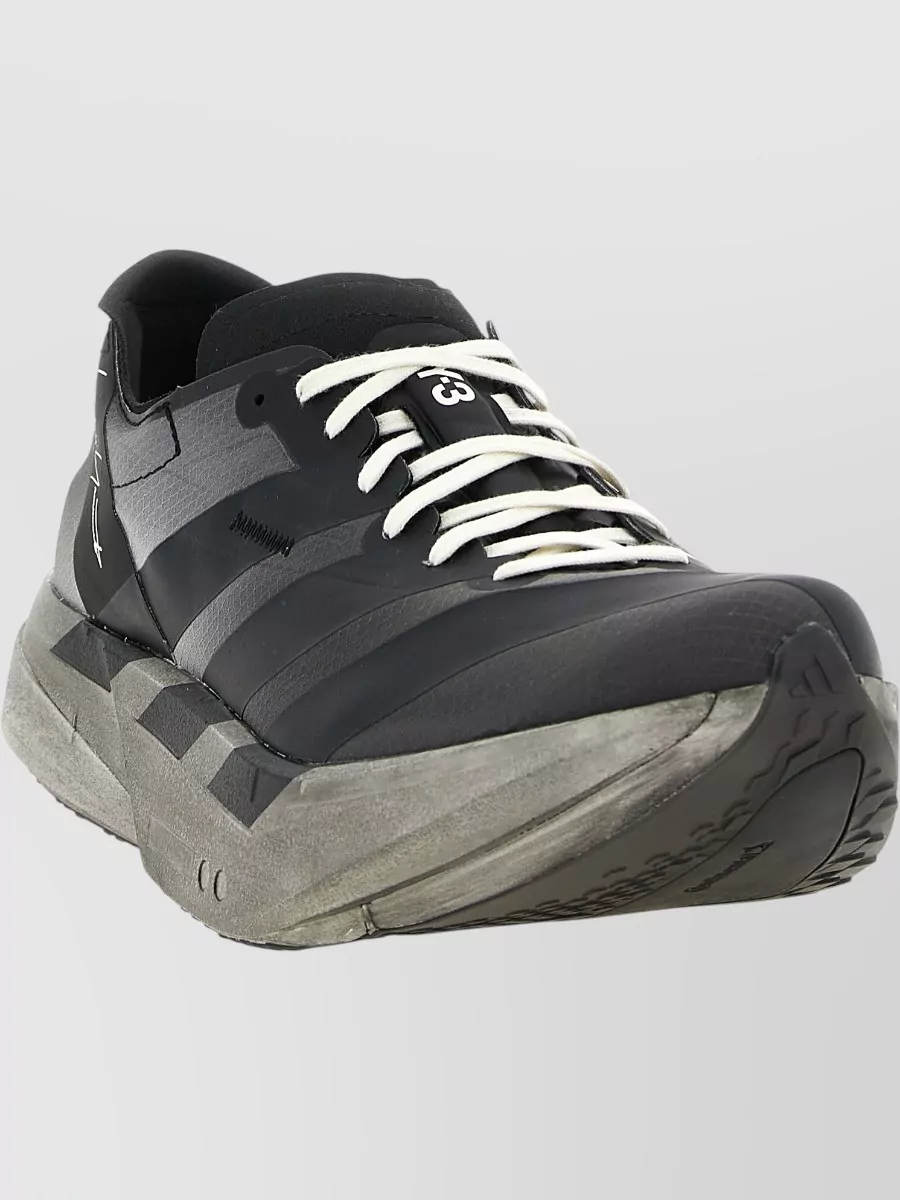 Y-3 Striped Low-Top Sneakers