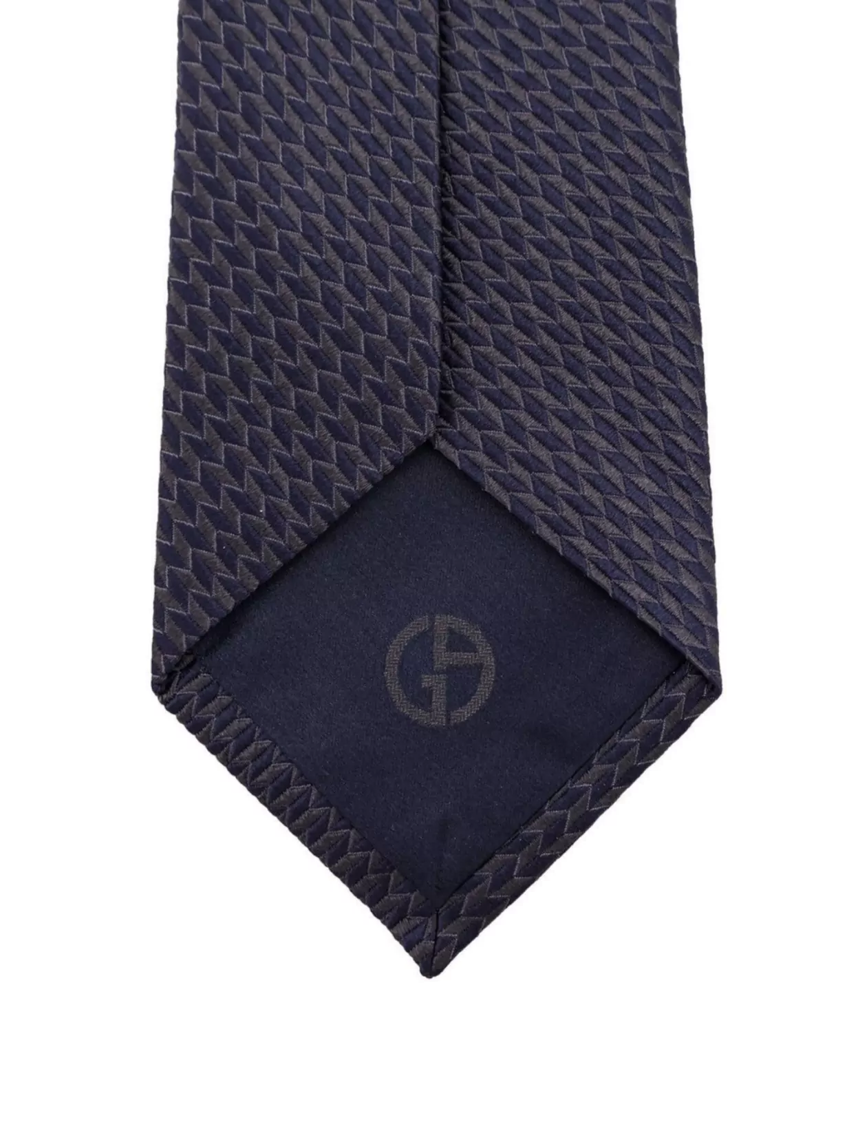 Giorgio Armani Micro-Patterned Silk Tie Featuring Textured Detail