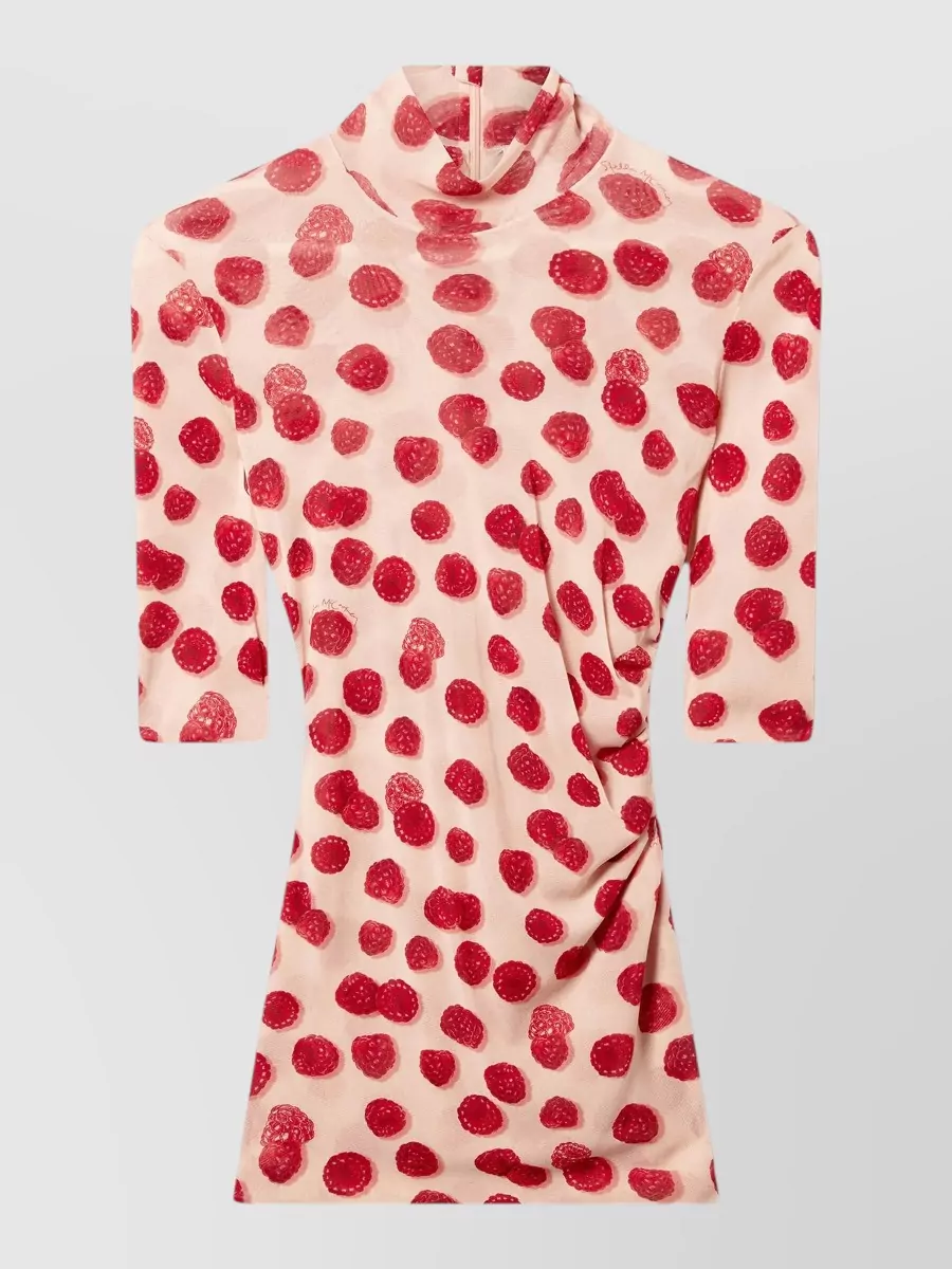 Stella Mccartney Printed Mesh Long-Sleeve Top