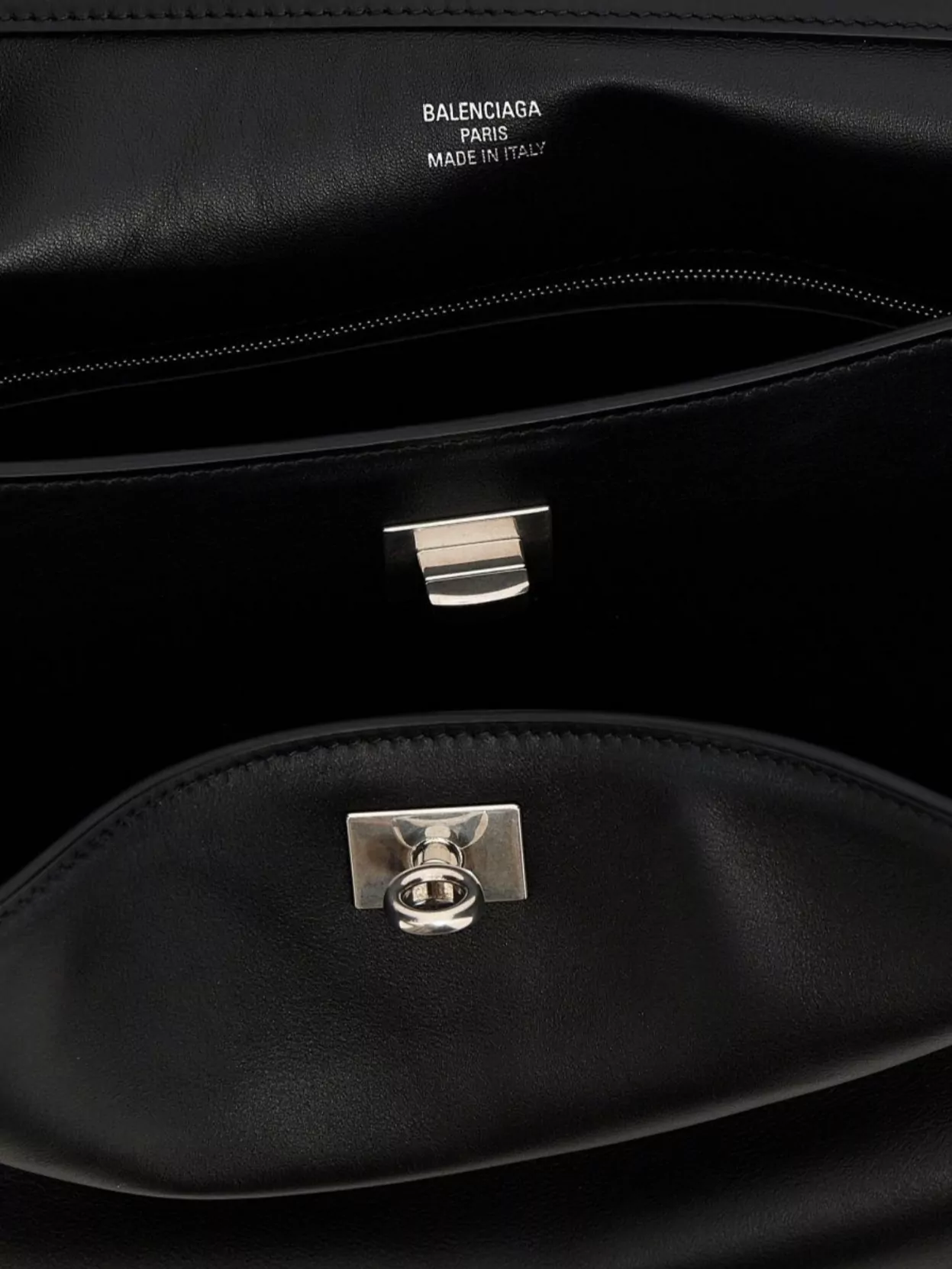 Balenciaga Shoulder Bags With Metal Hardware And Top Handle In Black