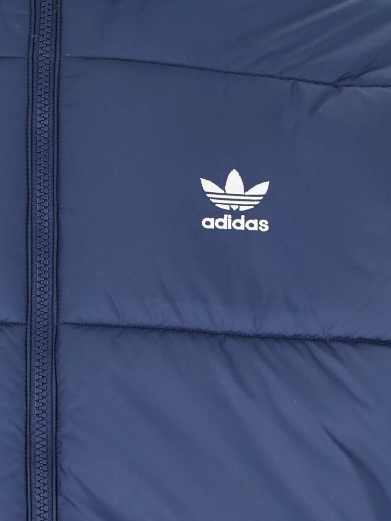 Adidas Quilted Hooded Jacket Side Pockets