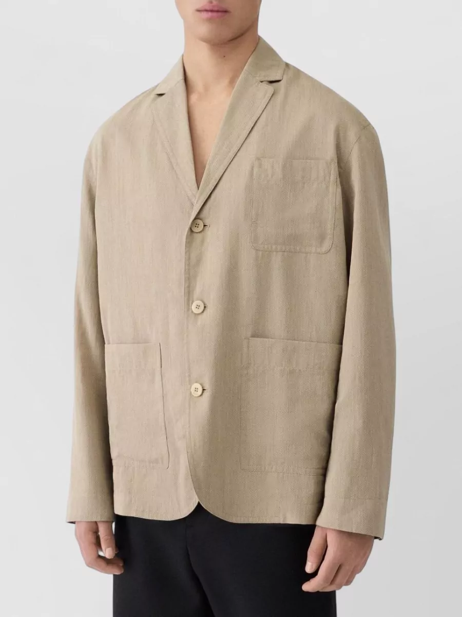 Jacquemus Linen Single-Breasted Blazer
