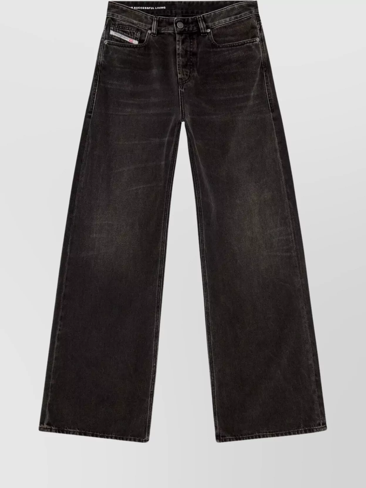 Diesel 1996 D-sire Wide Leg Denim Trousers In Black