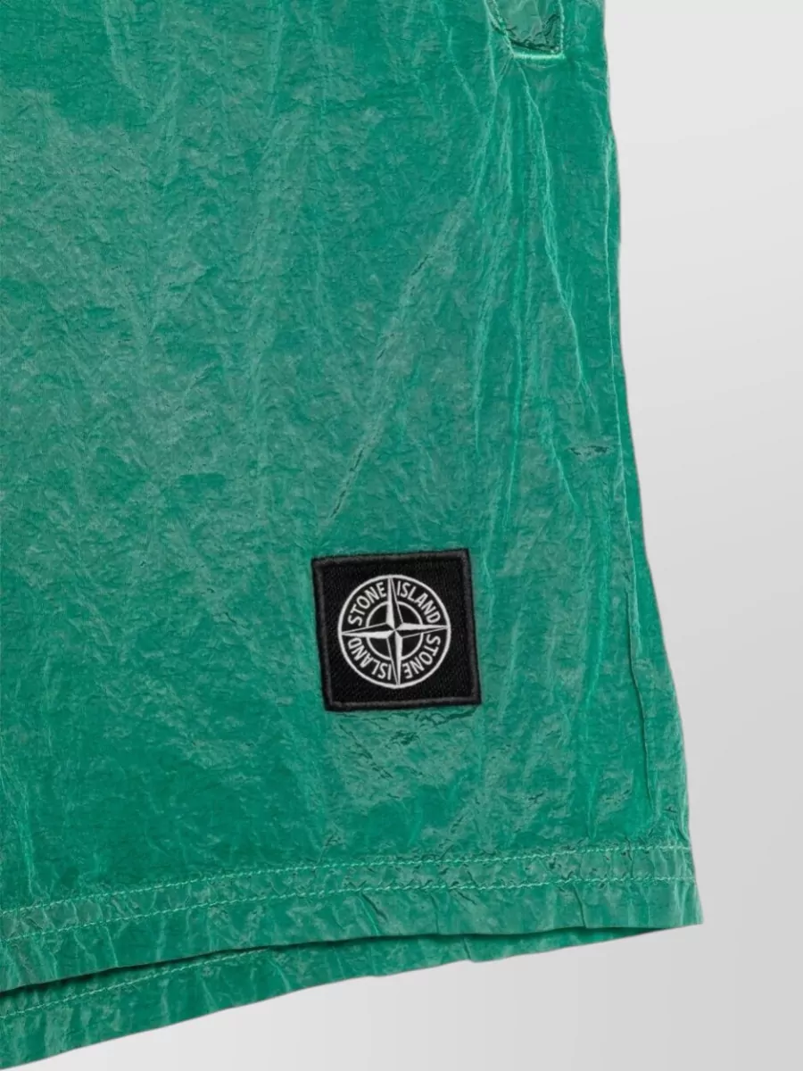 Stone Island Swim Shorts Mid Length Side And Back Pockets