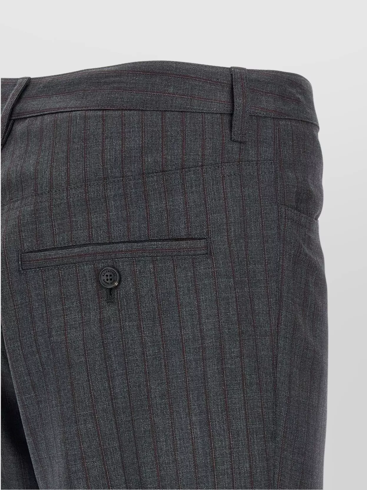 Balenciaga Tailored Pinstripe Trousers Featuring Pockets