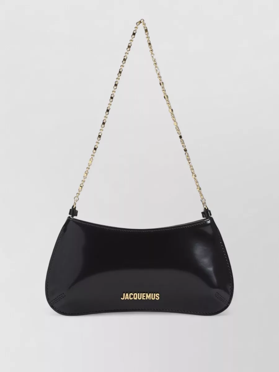 Jacquemus Le Bisou Mini Leather Chain-Strap Shoulder Bag