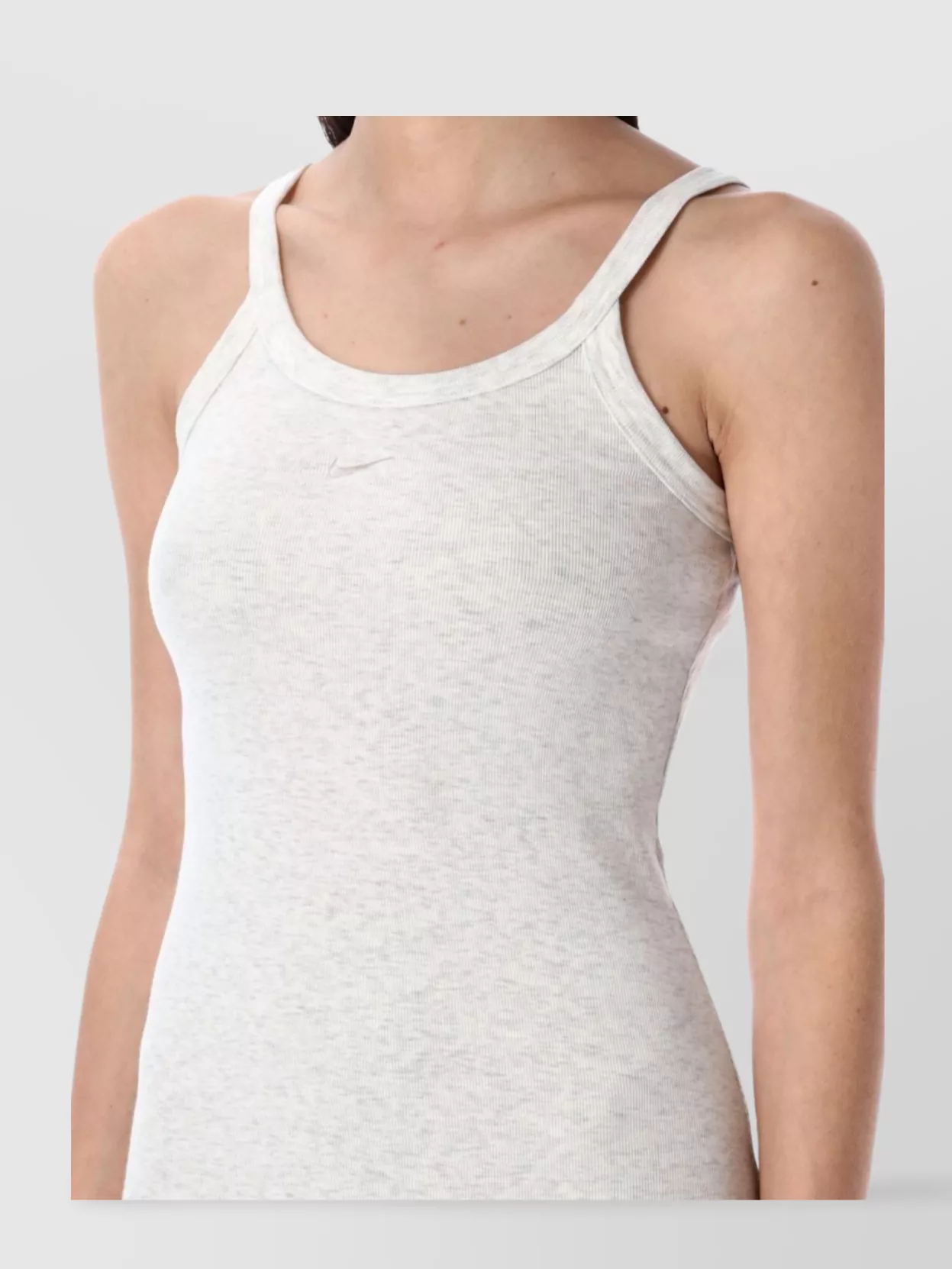 Nike Ribbed Tank Midi Dress With Scoop Neckline