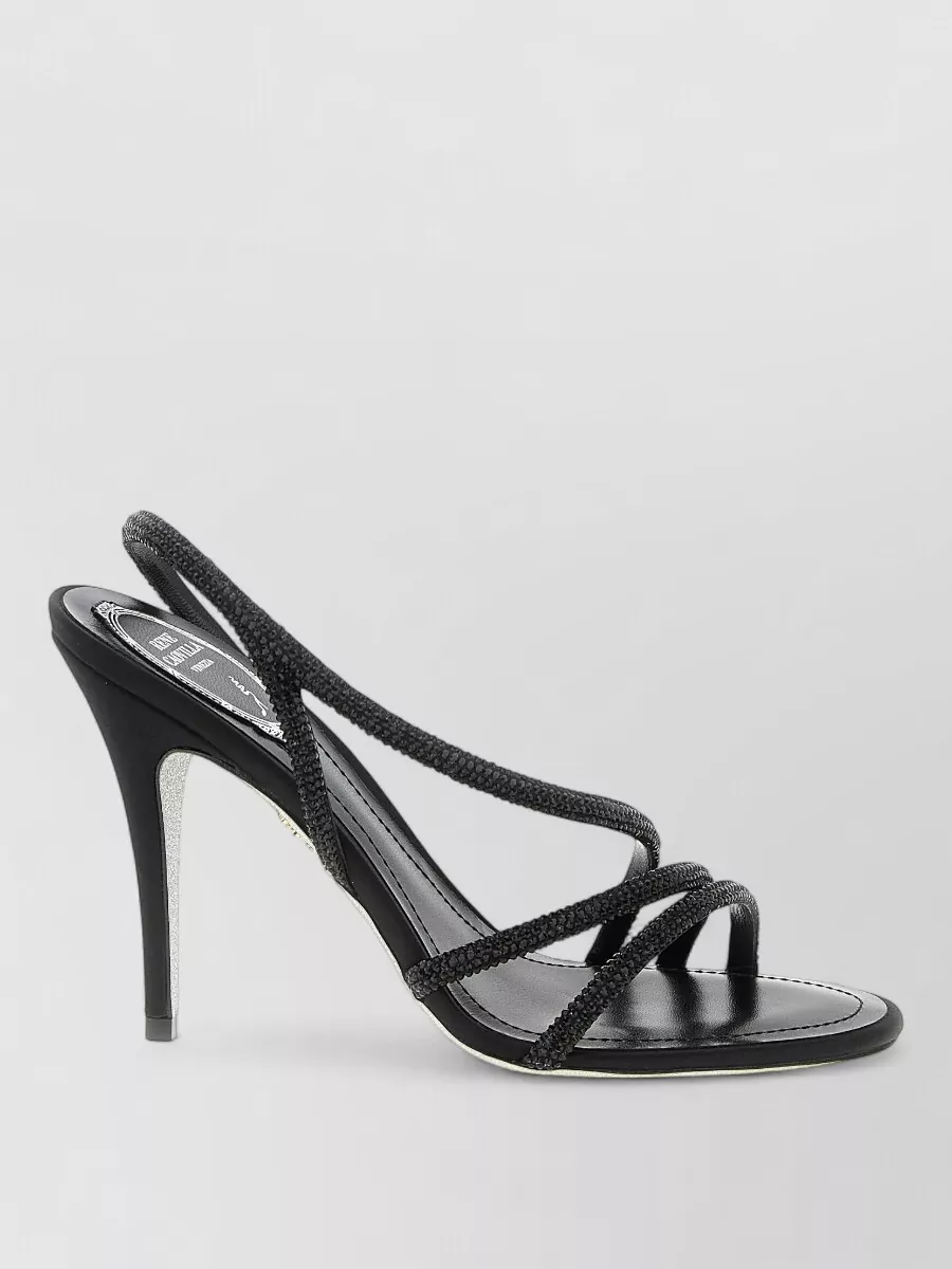 Rene Caovilla Erin Sandals Open Toe Textured Straps