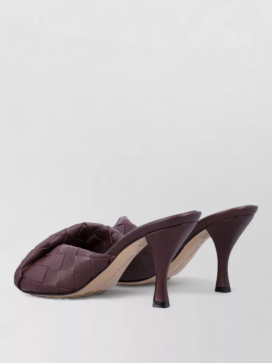 Bottega Veneta Leather Intrecciato Mules