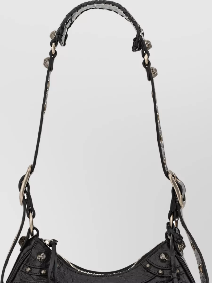 Balenciaga Le Cagole Small Leather Clutch Bag