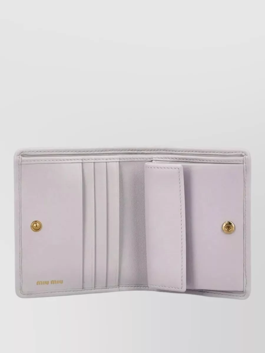 Miu Miu Leather Matelassé Wallet