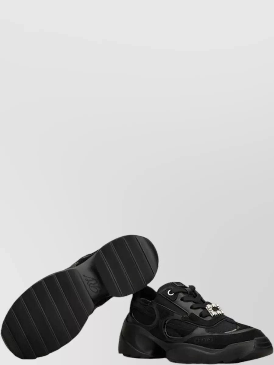 Roger Vivier Leather Low-Top Sneakers