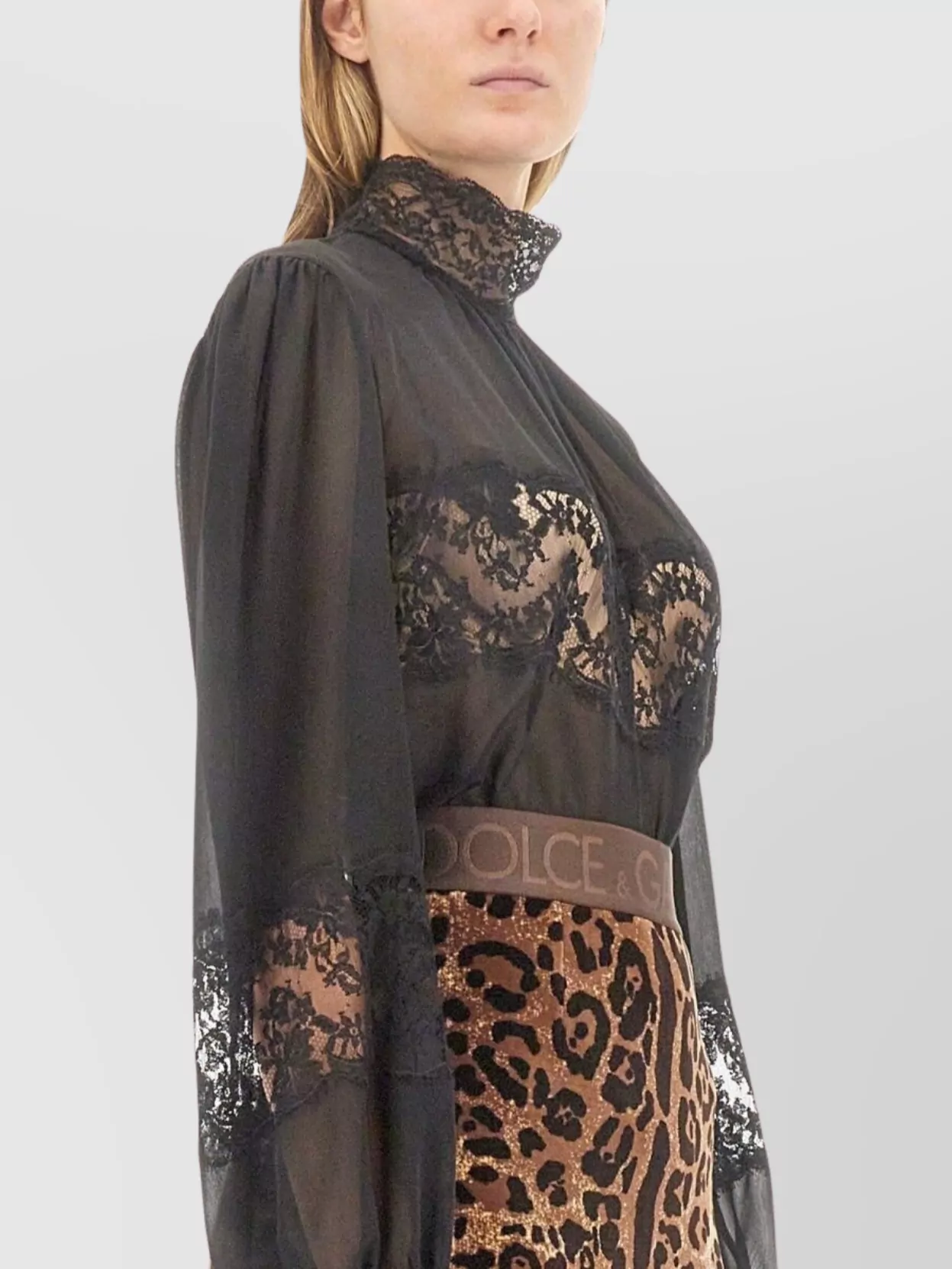 Dolce&Gabbana Silk Turtleneck Blouse