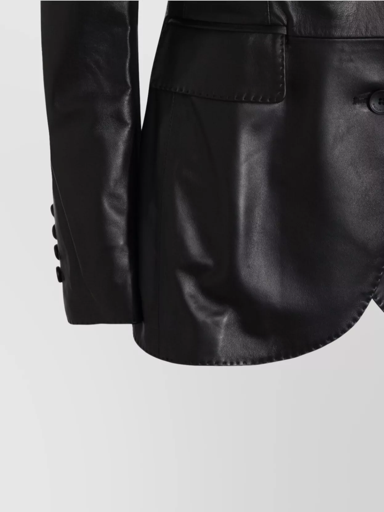 Tagliatore Single Breasted Blazer Notched Lapels Pockets In Black