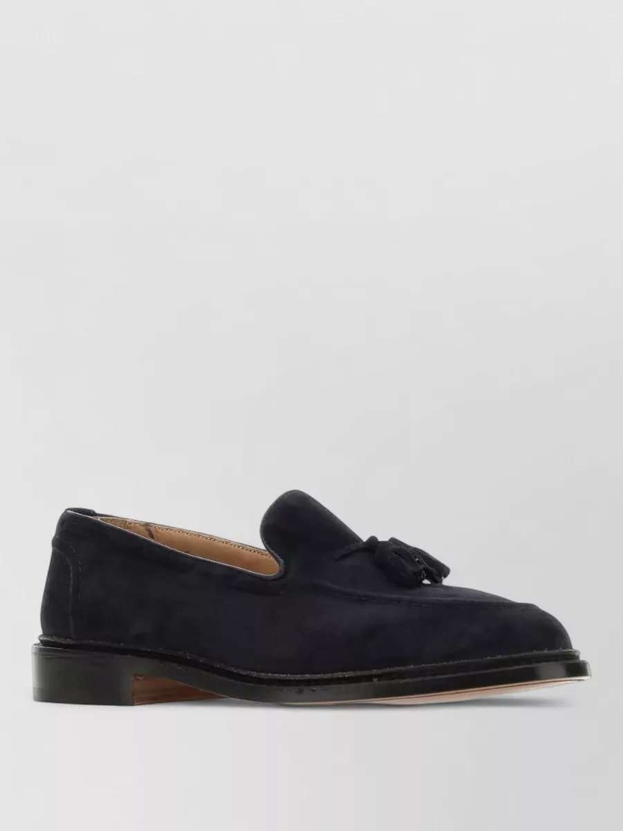 Tricker's suede leather loafers