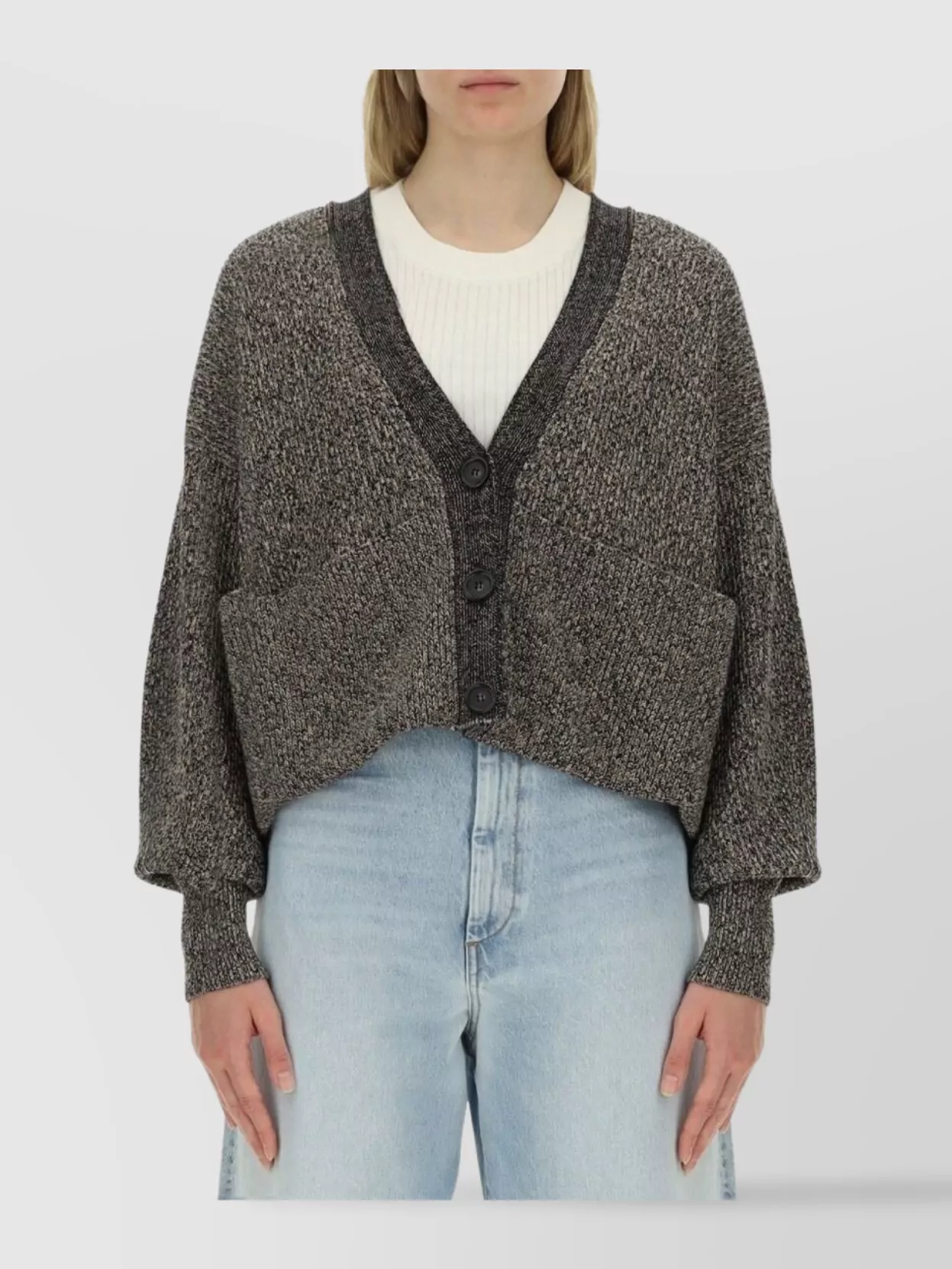 Sportmax Long Sleeve Maxi Cardigan V-neck In Brown