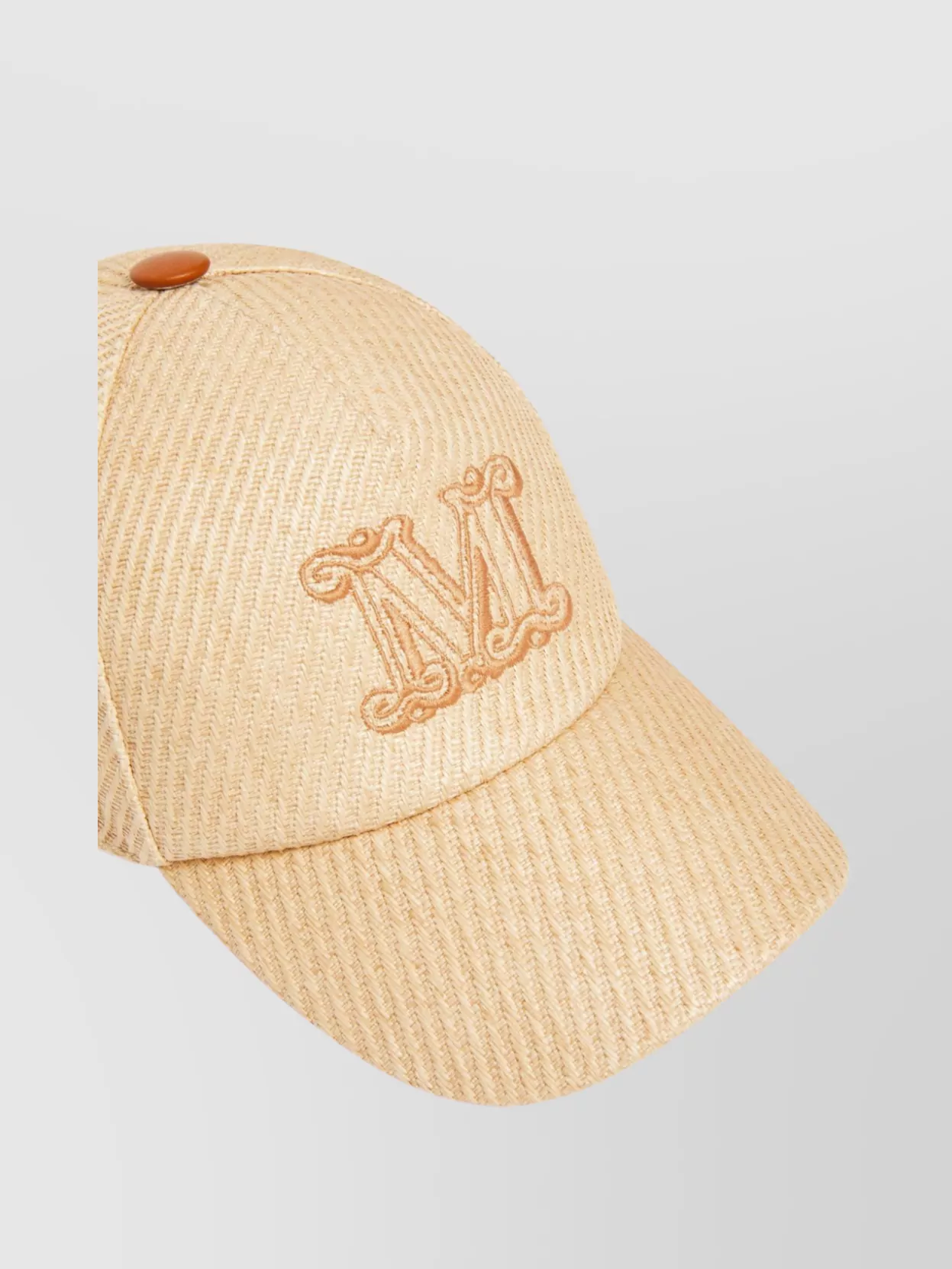 Max Mara Jez Raffia Effect Hat