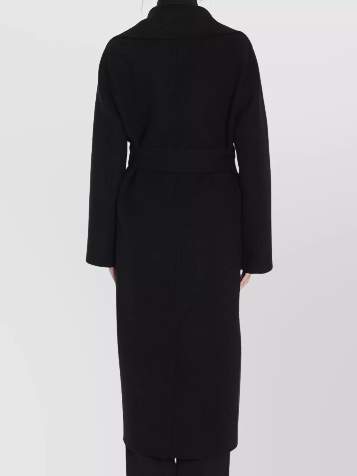 The Row Double-breasted Wool Blend Coat In Black
