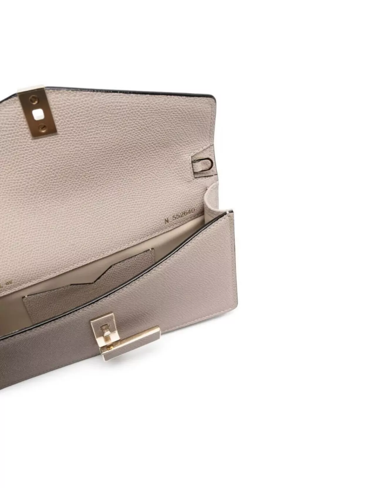 Valextra Chain Strap Envelope Shape Textured Finish