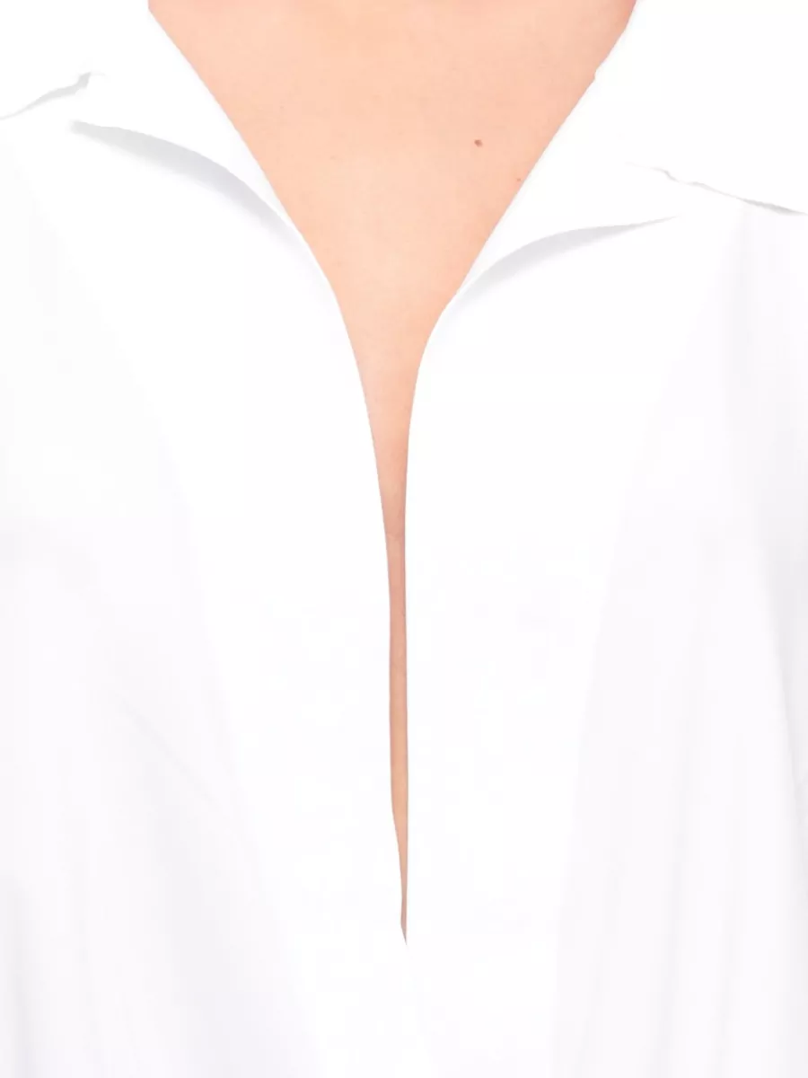 Norma Kamali Long Sleeve Top Buttoned Cuffs Draped