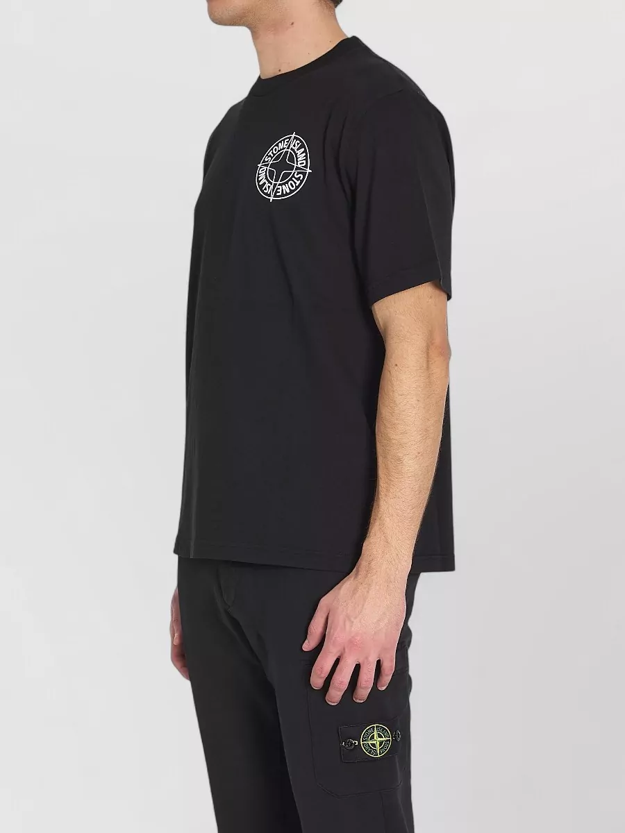 Stone Island Cotton Regular-Fit Printed T-Shirt