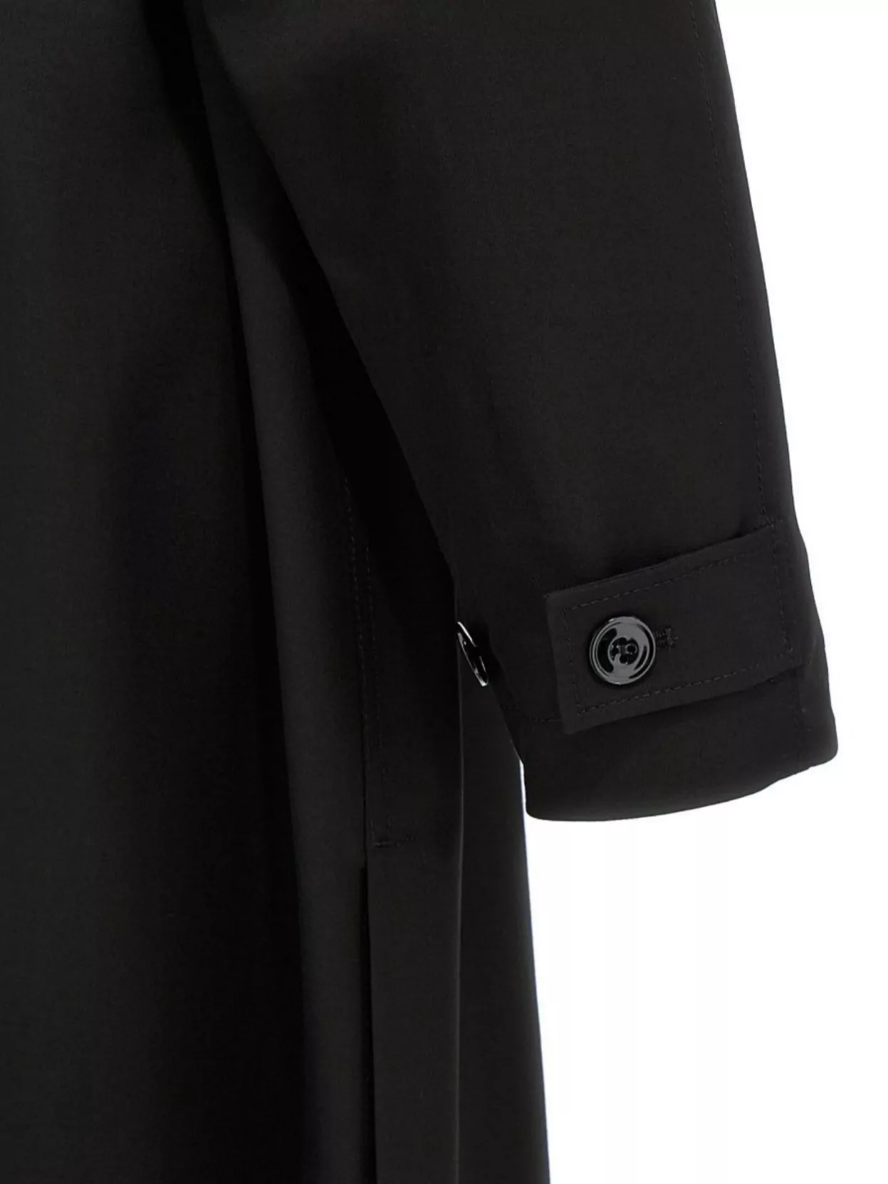 Shop Lemaire Wool Trench Coat Belted Waist