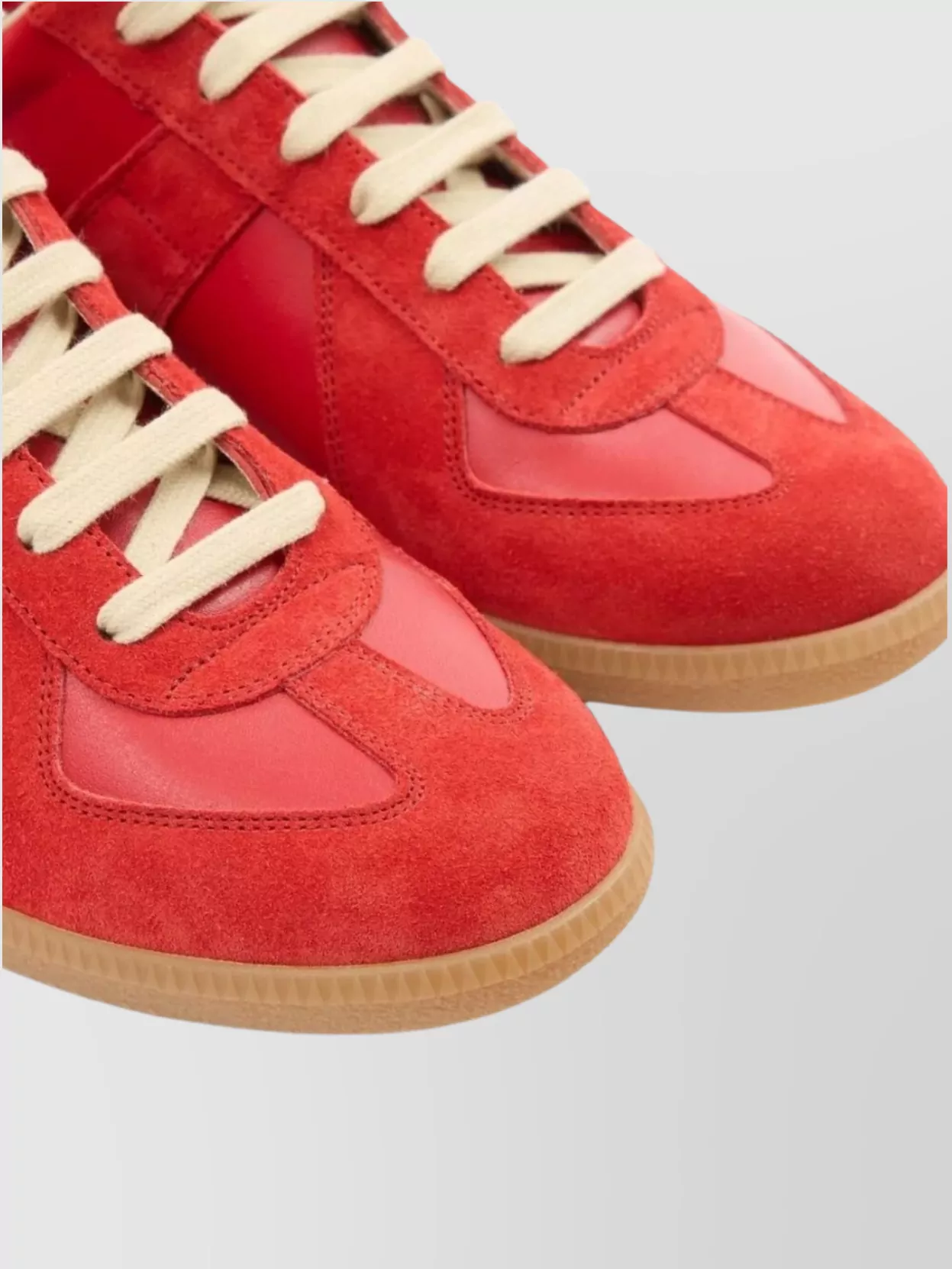 Maison Margiela Modern Sneakers With Suede Panels And Rubber Sole