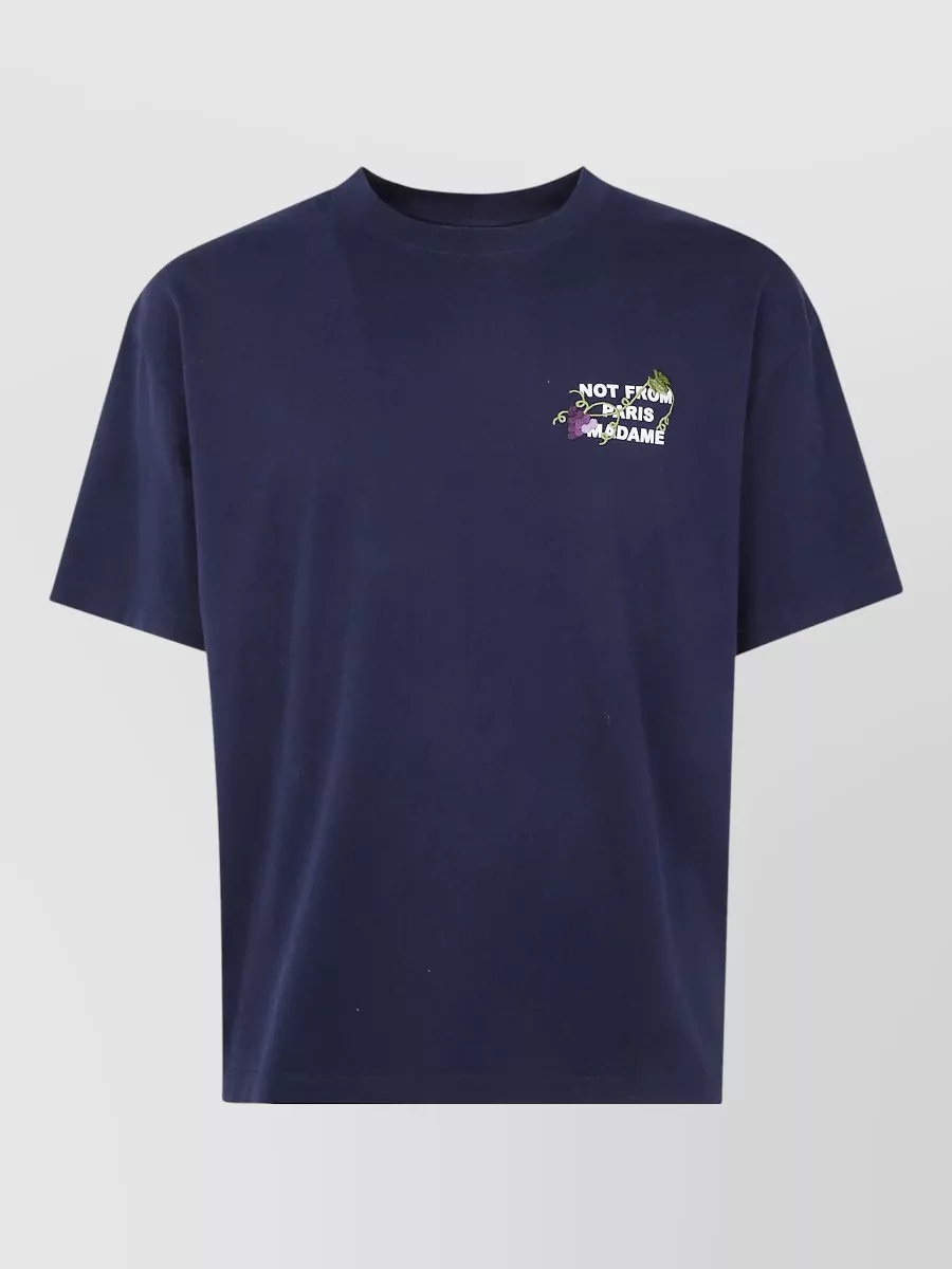Drôle De Monsieur embroidered cotton t-shirt