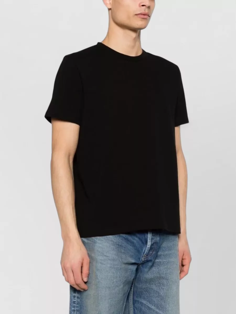 Saint Laurent Cotton Crew Neck Short Sleeve T Shirt