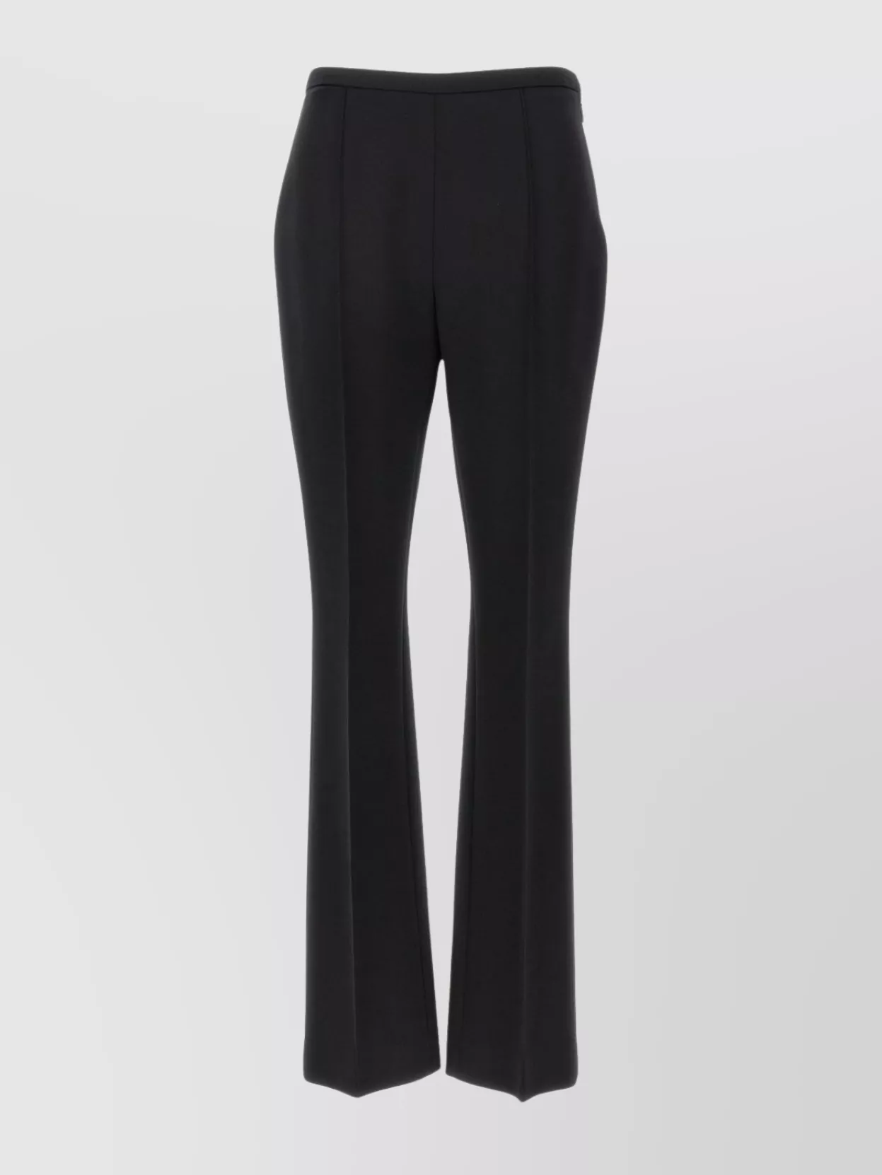 The Row Front Pleated Straight Leg Trousers In Black