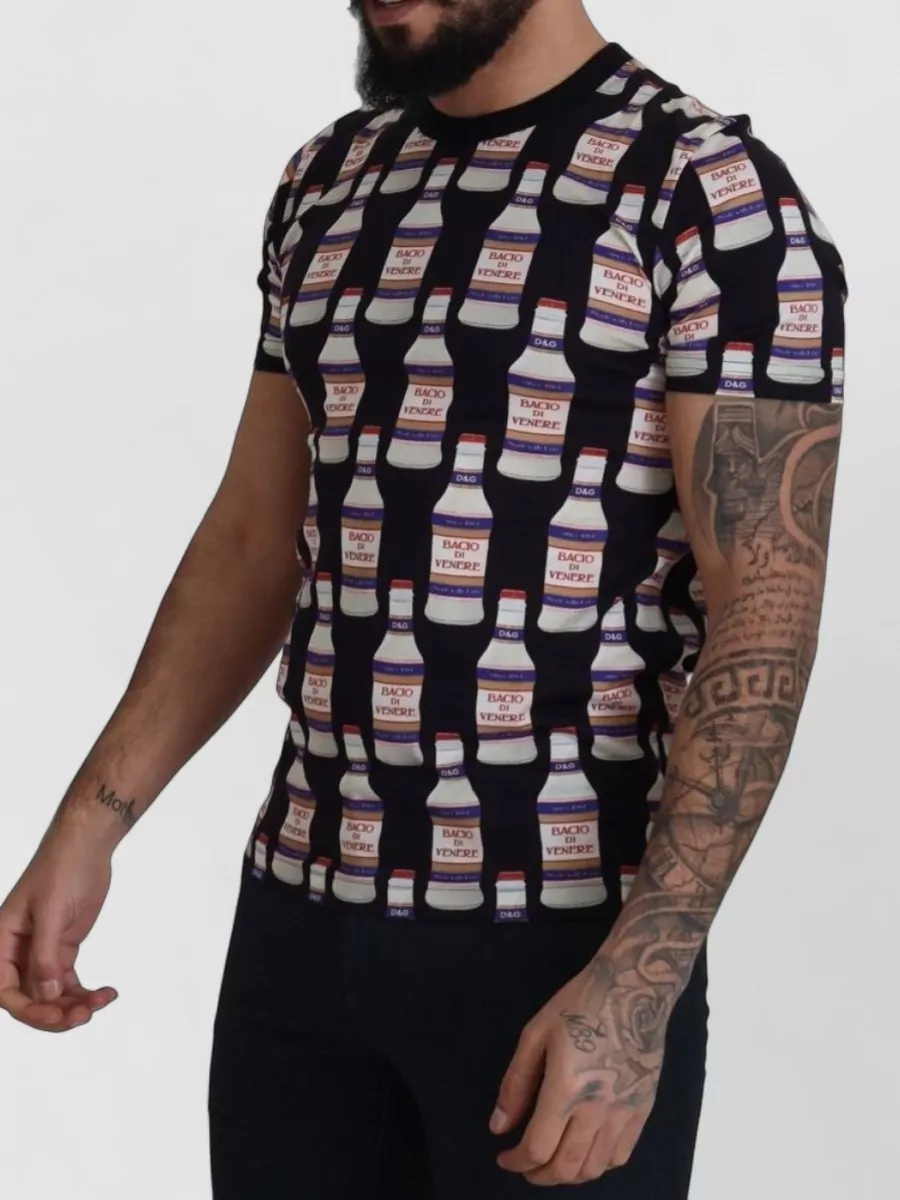 Dolce&Gabbana Cotton Printed Crew T-Shirt