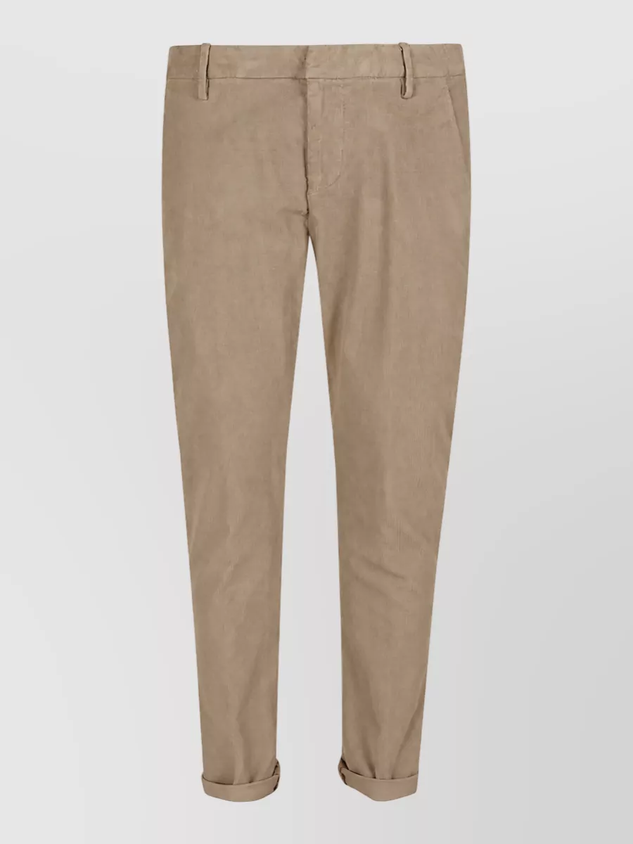 Dondup corduroy low-rise slim-fit chinos