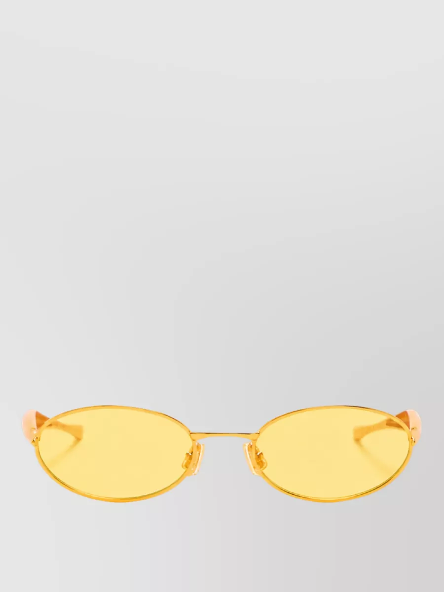 Bottega Veneta Metal Oval Sunglasses