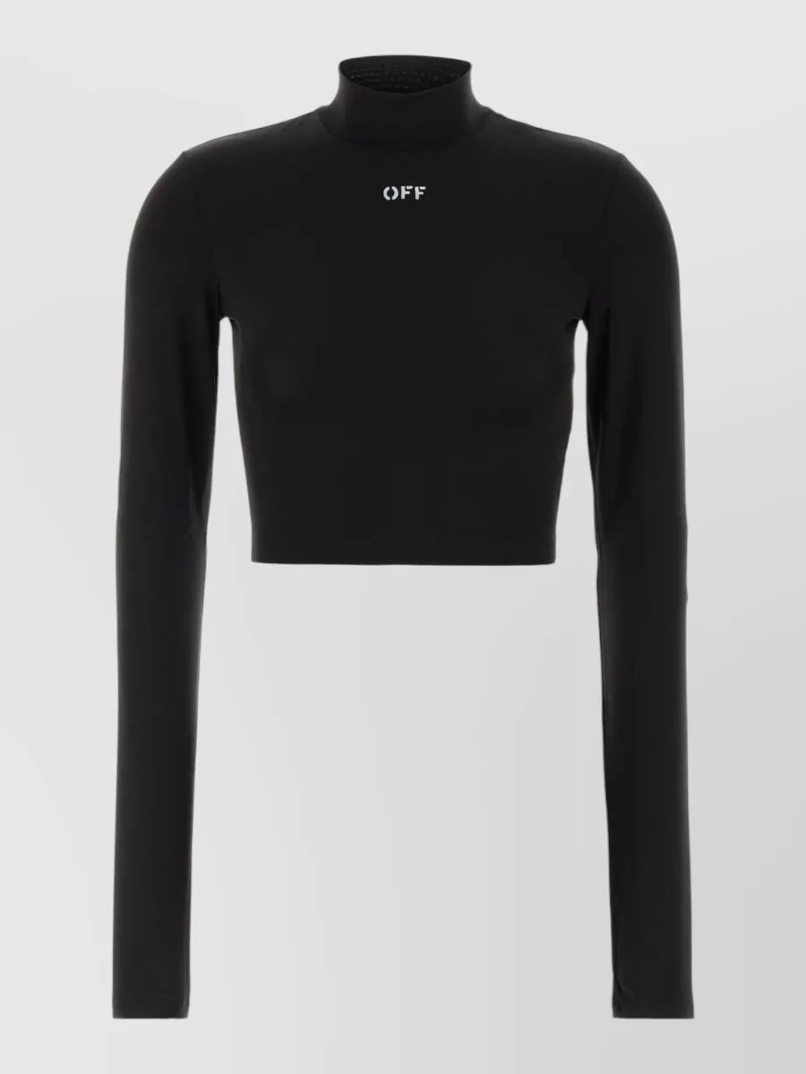 Off-White stretch jersey top