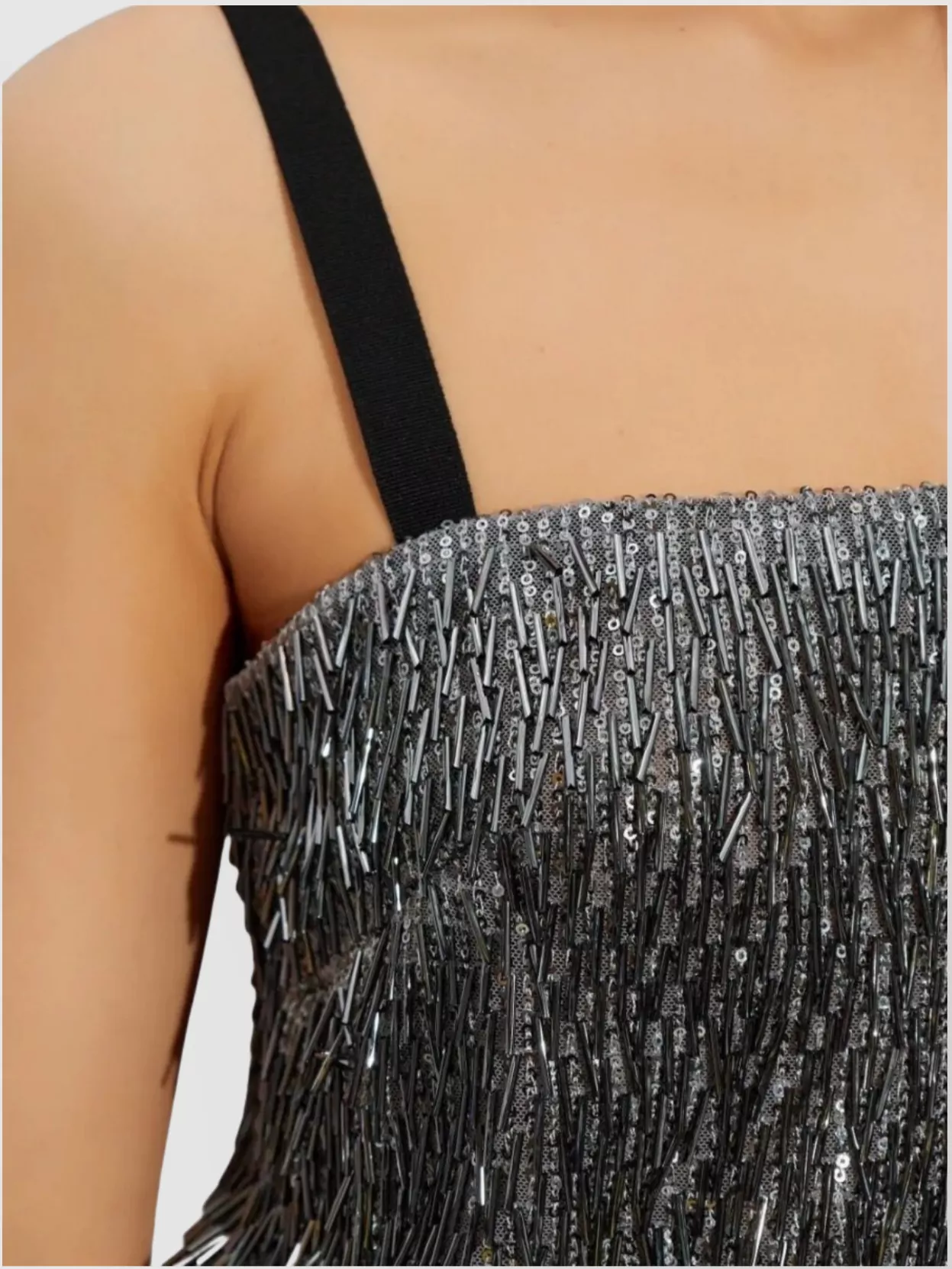 Dolce&Gabbana Mini Dress With Spaghetti Straps And Sequins