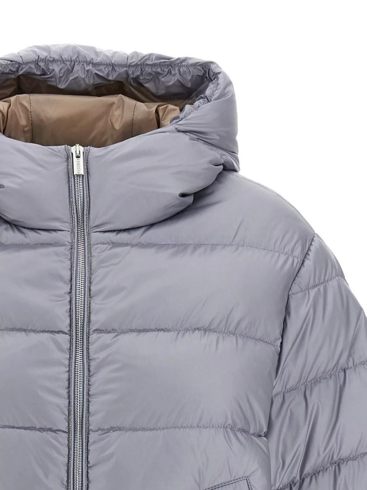 Peserico Cape Down Jacket Casual Jackets And Parka Gray In Gray