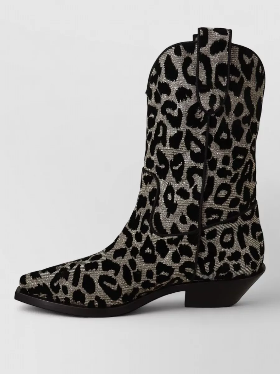 Dolce&Gabbana Leopard-Print Cowboy Boots