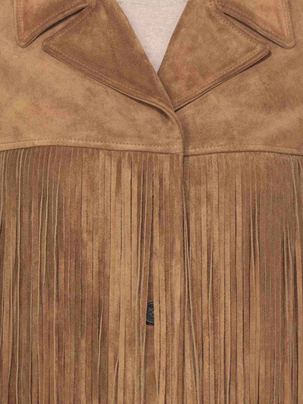Golden Goose Suede Fringe Leather Jacket