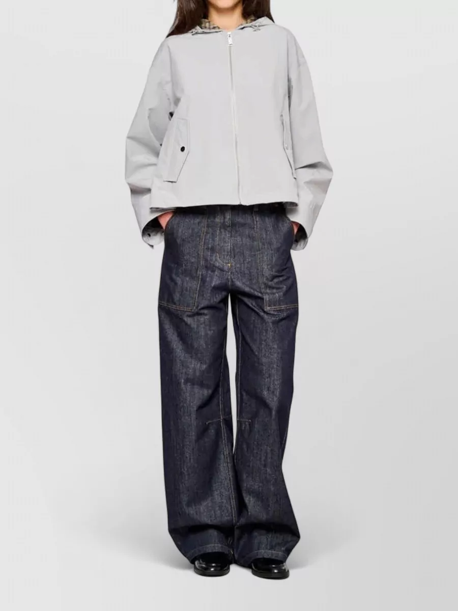 Oof Wear Hooded Parka Two Layer Design Coat