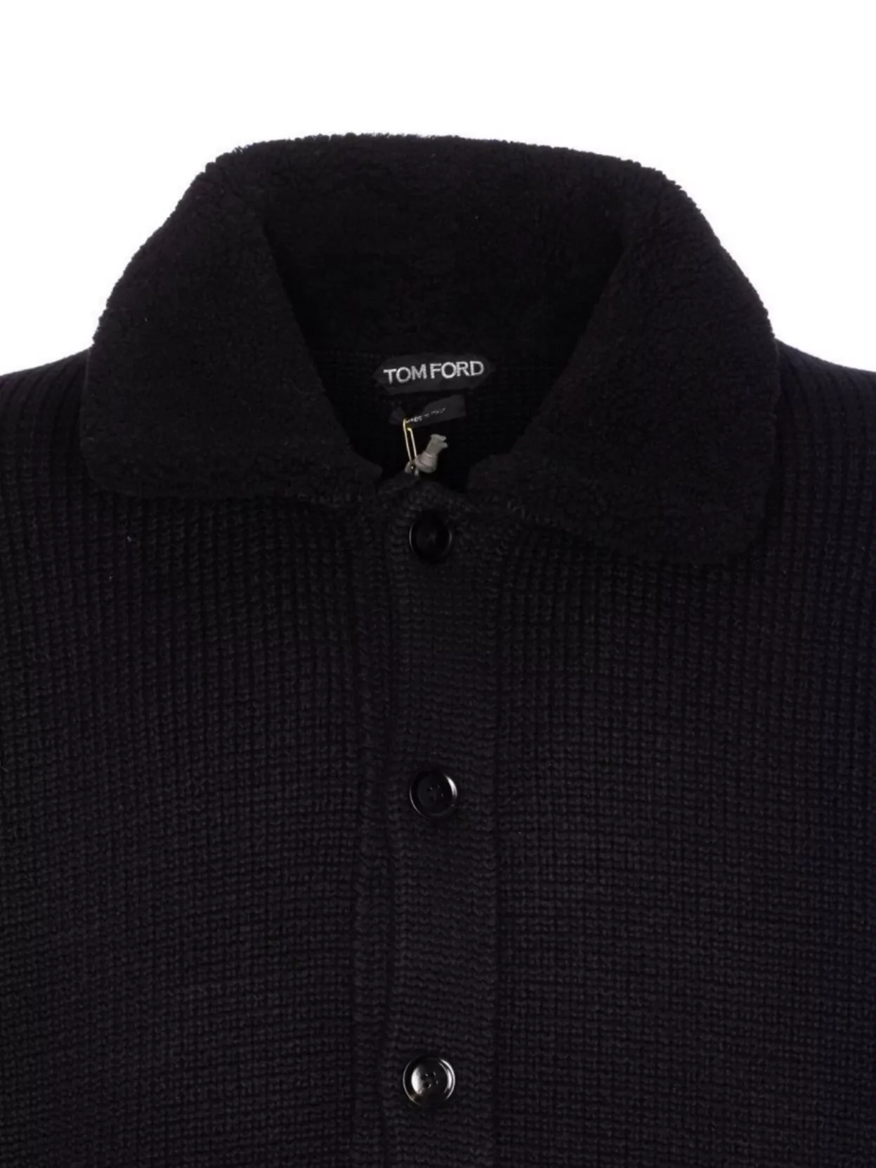 Tom Ford Knitted Cardigan With Back Detail And Pockets