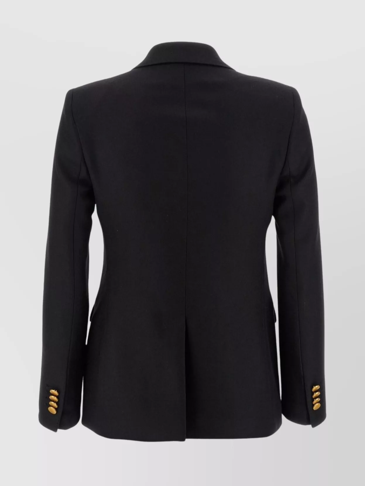 Tagliatore Double-breasted Wool Jacket With Peak Lapels In Black