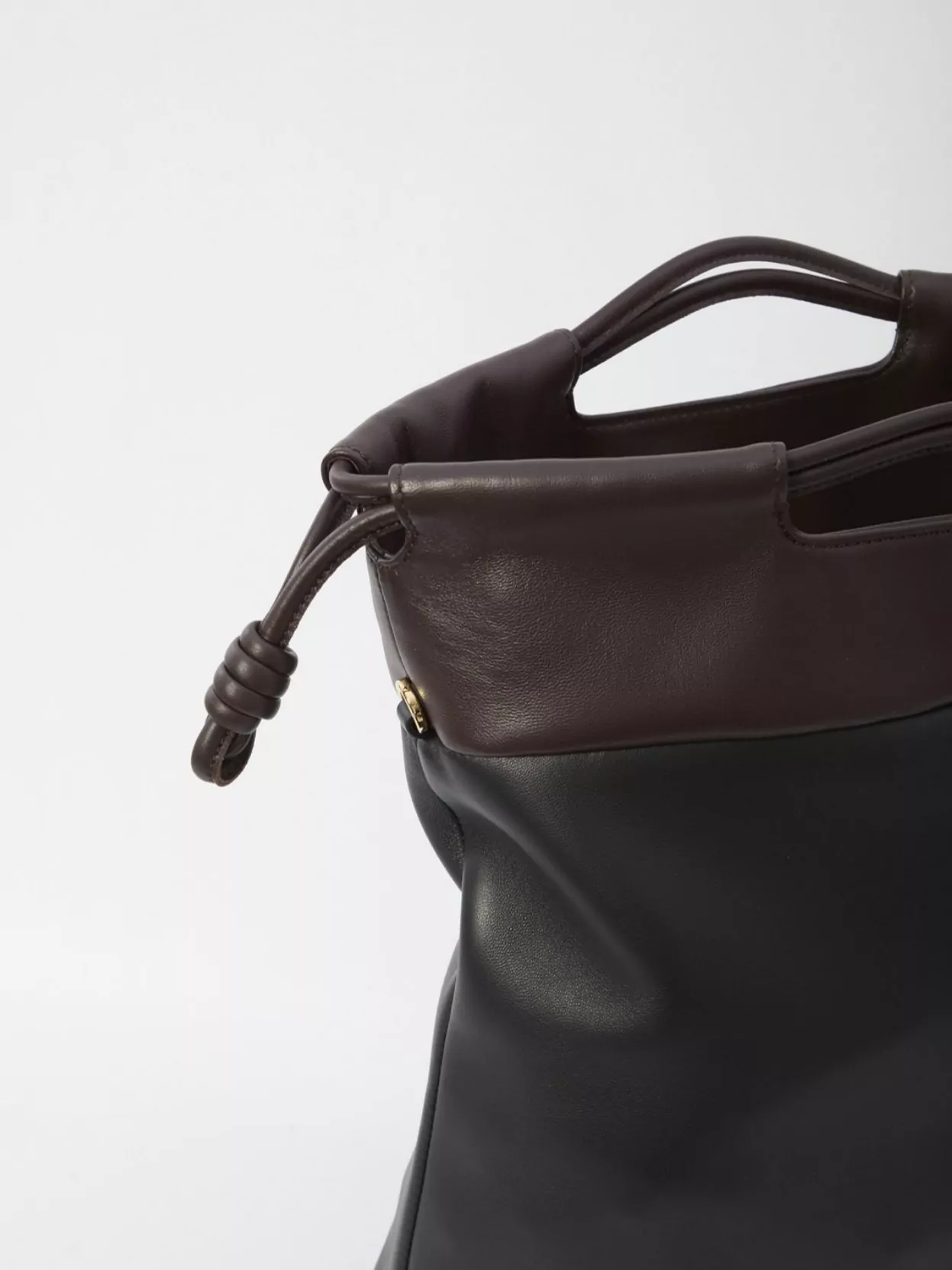 Loewe Two-tone Tote Bag Removable Strap In Black