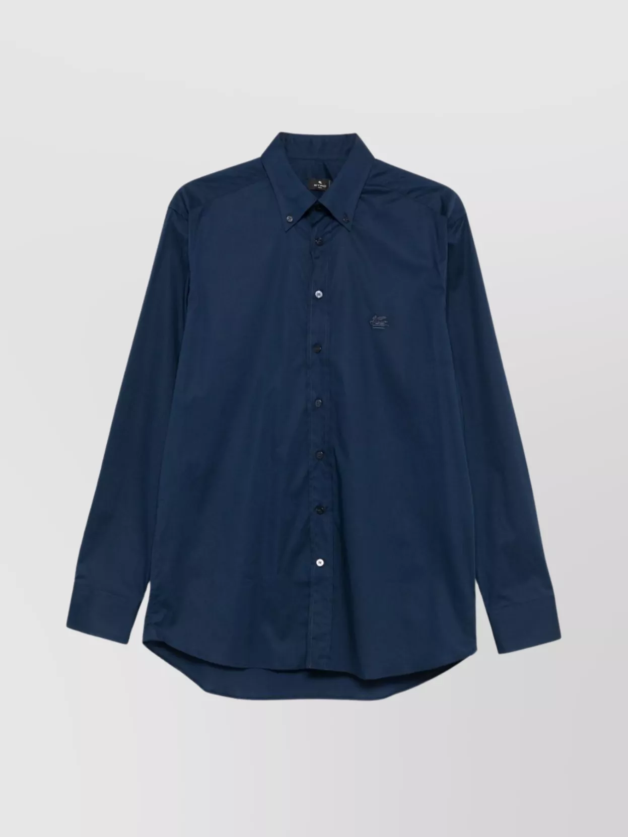 Etro Collared Shirt Button-up Long Sleeves In Blue